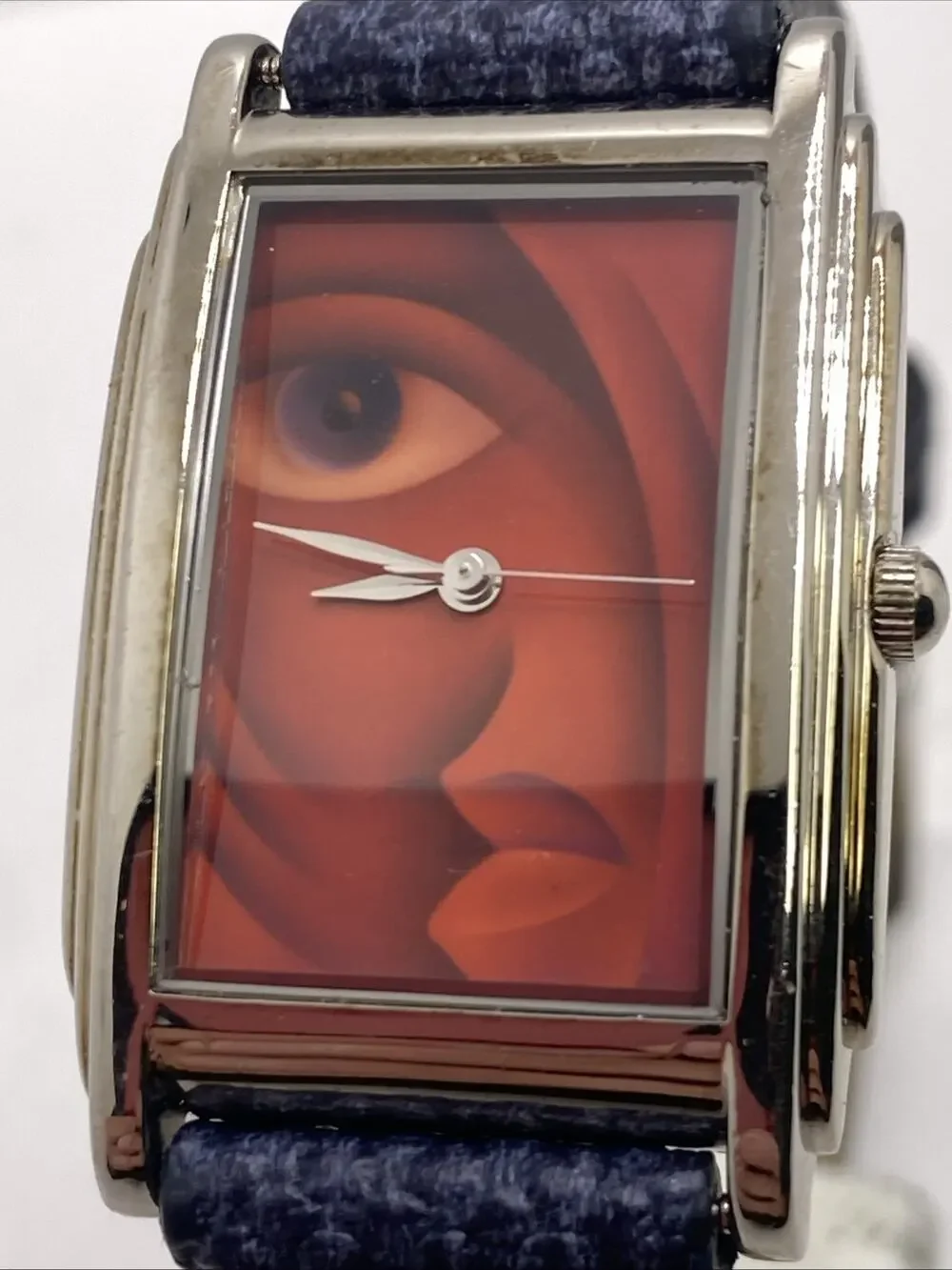 Vintage Womens Art Abstract Art Watch Works New Battery